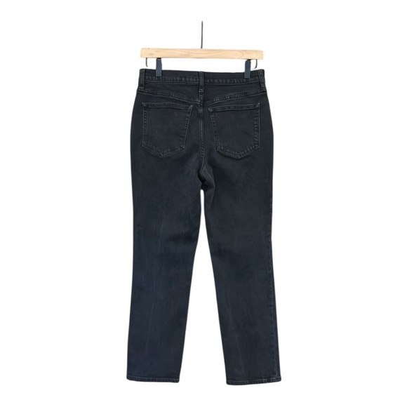 J. Crew Essential High Rise Cropped Straight Leg Jean Black Size 27 - Picture 4 of 11